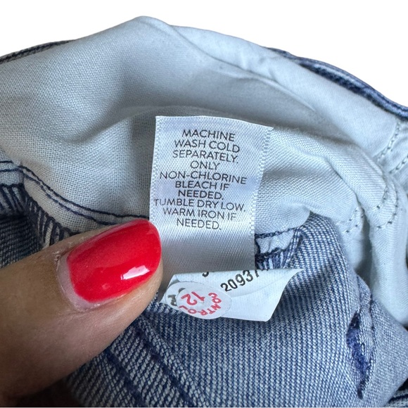 J.Jill High-Rise Creased-Front Full-Leg Jeans Size 16P Wide Leg Denim Marin Wash - Picture 13 of 14